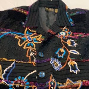 Beautiful and colorful embroidery blazer jacket.